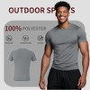 5 Pack Quick Dry Mens T-Shirts Moisture Wicking Athletic Workout
