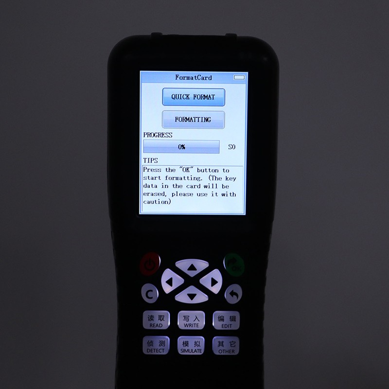 125‑500KHz Handheld IC ID Card Copier Reader Writer Duplicator Cloner
