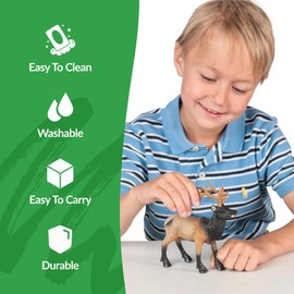 Big Country Toys - Elk - 1:20 Scale - Hand Painted - Hunting Toys - Wild Animal Figurines - Animal Toys - Plastic