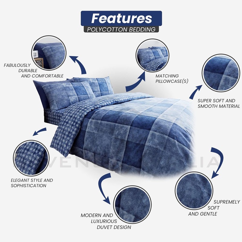 GC GAVENO CAVAILIA Geometric Duvet Cover Single (135cm X 200cm)