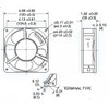 Mechatronics 120x38mm IP55 Rated Fans (115V, Low Speed)