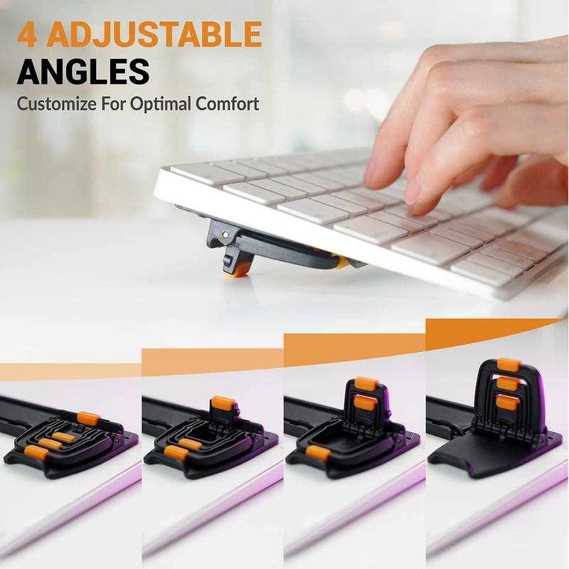 ESC Flip Pro キーボードスタンド パソコン ノートPC 4段階 高さ/角度調整 キーボードに合わせて幅調整可 滑り止め付