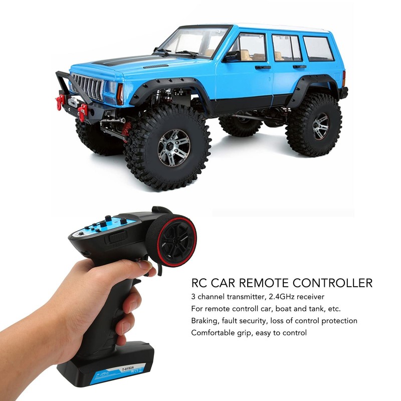 Dpofirs 2.4GHz Transmitter and Receiver RC 3 Channel Remote Control