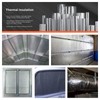 Reflective Foil Insulation Roll, Double-Sided Aluminum Heat Shield, 3mm Foam