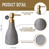 Ceramic Soap Dispenser for Bathroom Grey Soap Dispenser for Kitchen