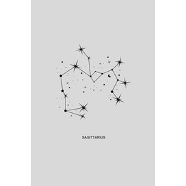 Sagittarius Zodiac Sign Lined Notebook Journal - Unique Star Sign Gift