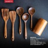 Zanetti - Juego de 5 Utensilios de Cocina de Madera