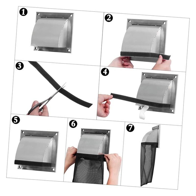 GRIRIW Dryer Vent Lint Trap Easy to Replace Multiple Sizes