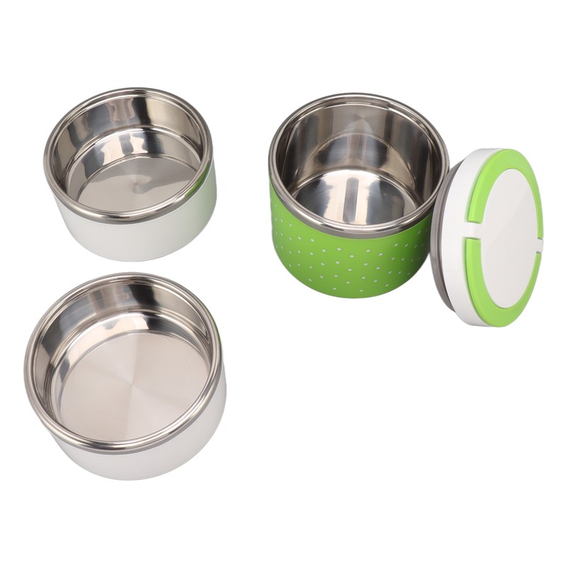 Stackable Stainless Steel Thermal Lunch Container Leakage Proof Retain Freshness