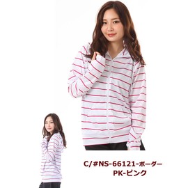 AQUAFAIRY Women's Rash Guard, Long Sleeve Hoodie, Hooded, Body Cover, Amphibious, UPF 50, UV Protection, Cool to Touch, Quick Drying, Swimwear, Overwear, 66121-WTPK-Pink [Border]