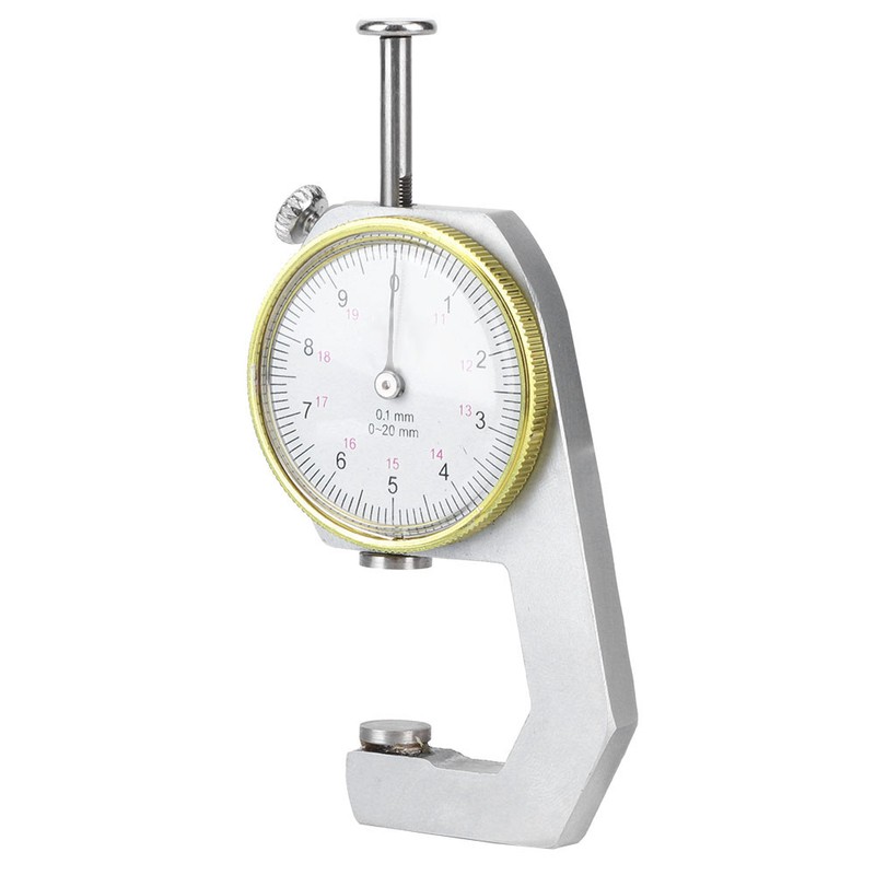 Thickness Gauge Silver Portable Accurate Measuring Jewelry Leather Board Equipment