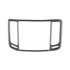 NVCNX Real Carbon Fiber Compatible with Infiniti G35 G37 G25 Q60 Q40 2007-2015 X S Sedan Coupe Convertible Car Accessories Interior Trim Dash Navigation Air Vent Frame Cover Black