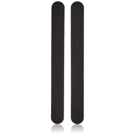 Manicare Pack Of 2 Professional Nail Files, Black Emery Boards, Natural And Artificial Nails, Double Sided Medium Grit, For At Home DIY Salon Professional Manicure Or Pedicure, Shapes And Styles Nails