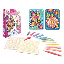 Sabbiarelli Sand-it For Fun - Bag Secret Garden Secret Garden - Creative Craft Set: Colouring with Sand Drawings of the Secret Garden, 12 Colours, Children's Gift from 8 Years