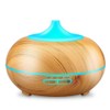 Aroma Essential Oil Diffuser, JoySusie 500ml Wood Grain Ultrasonic Cool