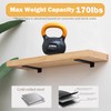 AUTOHJ Floating Shelf Brackets 6 inch 4 Packs L Bracket