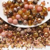 Mixed Colour Glass Crystal Beads，UHOMENY Round Spacer Beads Glass Beads