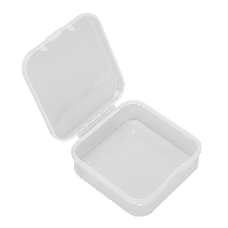 24pcs Mini Clear Jewelry Box Transparent Portable Small Plastic Storage