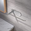 VAEHOLD Self Adhesive Hand Towel Holder for Bathroom, Silver Towel