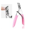 Adjustable Acrylic Fake Nail Tip Clipper Cutter, Professional False Artificial