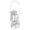 Oil Lamp Retro Appearance Iron Art Silver Kerosene Lamp with