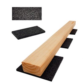 Patio Pads 100 x 50 mm x 3 mm 6 mm 8 mm 10 mm 20 mm | Rubber Granulate Base | Select Thickness and Quantity (100 x 50 x 3 mm, Quantity: 50 Pieces)