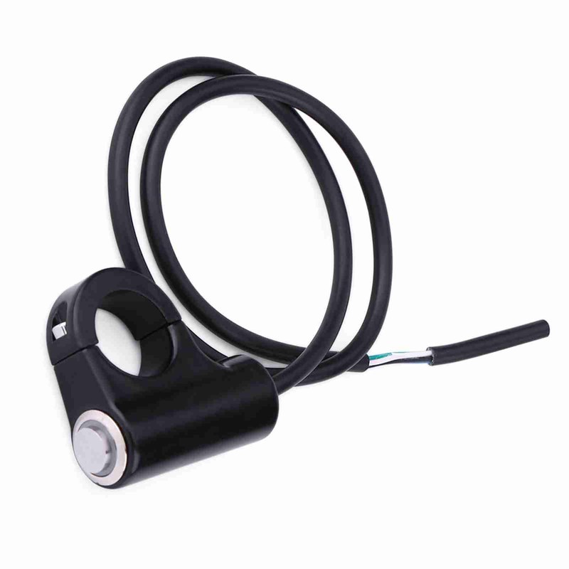 22mm Motorcycle Handlebar Mount Switch Push Button ON/Off Blue Ray