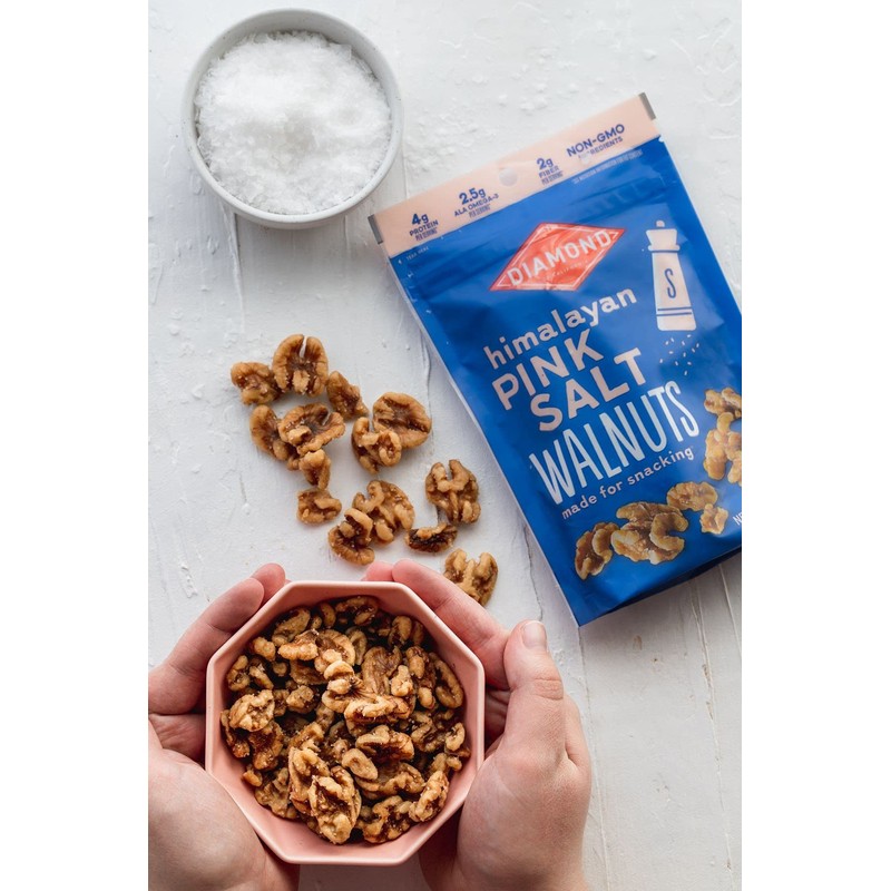 Diamond of California Himalayan Pink Salt Walnuts, 4 oz, 4