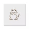 Stencil Revolution Heart Cat Cookie Stencil - Durable & Reusable