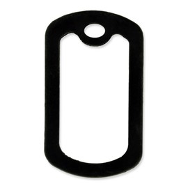 PinMart 25 Pack Military Style Dog Tag Silicone Silencer - Black