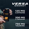 PEScience VERSA Energy, Black Raspberry, Carbonated Sugar Free 125mg Caffeine