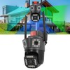 Outdoor 3 Lens Security Camera IP66 Waterproof 2 Way Talk