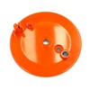 Rear Brake Plate Orange with Bore Slotted for Simson KR51/1
