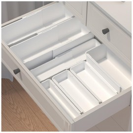 Kitchen Drawer Organizer,4-Pack Expandable Drawer Organizer Trays,Adjustable Utensil Drawer Organizers Bins for Bedroom,Kitchen and Office