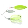 Nichols Lures DF20-1 Pulsator Depth Finder Metal Flake Spinnerbait, White