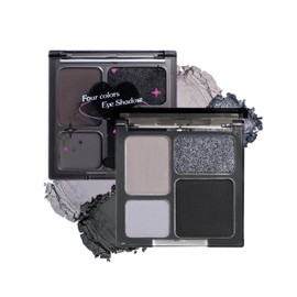 Erindeアイシャドウ、アイシャドウパレット、104# ダークスモーキー 、ハイライト、ナチュラル、透明感、 韓国コスメ 、4色アイシャドウ 、初心者向け