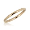 AVORA 10K Yellow Gold Plain Band Stackable Ring - Size