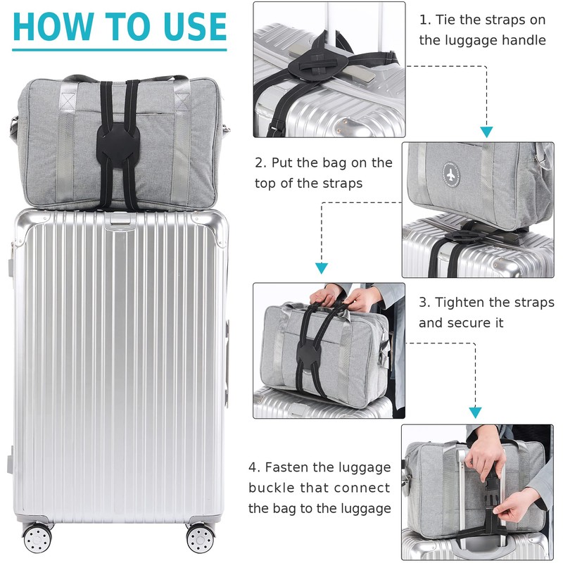 Travelkin Luggage Straps Bag Bungee for Suitcase Add a Bag