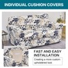 KRFOONN 3 Piece Stretch Sofa Couch Covers for 2 Cushion