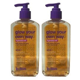 b Tan 2 b Tan Glow Your Own Way Hydra Intensive Gradual Face & Body Gel 8 oz ea (344)