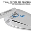 8mm Chrome Motorcycle Rearview Side Mirrors For Harley Davidson Street