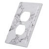 2 Pack - Meedasy Marble Pattern1 Gang Duplex Receptacle Wall