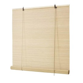 Bamboo Roller Blinds Shades,Outdoor Bamboo Roll Up,Vertical Lifting,Natural,Breathable,Waterproof Roller Shades for Privacy Protection,Sun Shade,Blackout,Ventilation,Easy Installation,38x72in（WxH