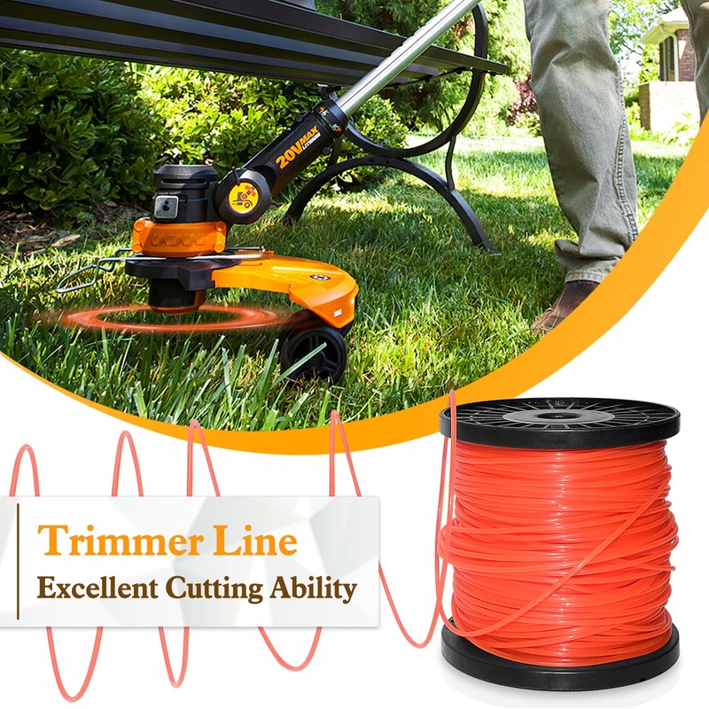 UCINNOVATE Strimmer Line Wire, 1 Spool Round String Trimmer Line,