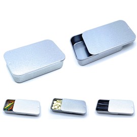 Craft Parts Shop Pill Case Tin Case Slide Can Case Slide Can Case 5 Pieces (S)