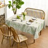 Horaldaily Spring Tablecloth 60×104 Inch Rectangular, Plants Wild Fern Beige