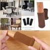 Taicols Chair Leg Socks, 40 Pcs Furniture Socks, Black, Polyester,