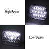 AMUNIESUN Pair 7x6Inch Headlight Sealed Beam For Dodge D150 D250