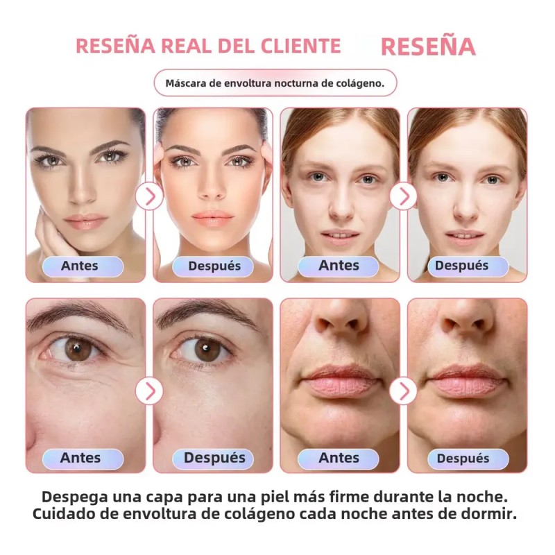 Mascarilla Nocturna Facial Hidratante + Colágeno + 75ml