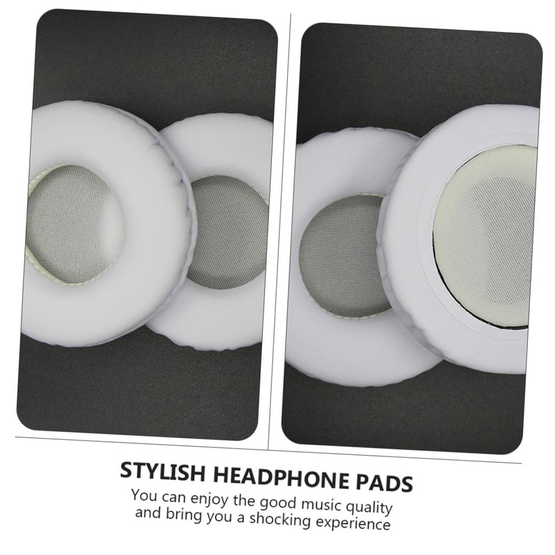 KOMBIUDA 1pair Convenient Headphone Replacement Cushions for Round Headsets Comfortable